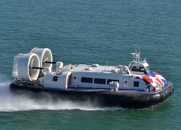 Picture of Hovertravel Hovercraft en route to the Isle of Wight for a school trip